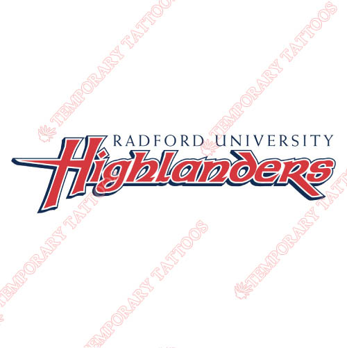 Radford Highlanders Customize Temporary Tattoos Stickers NO.5976